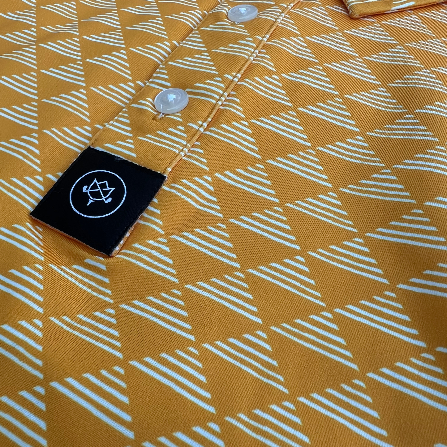 Triangle Stack Polo - Volunteer Orange