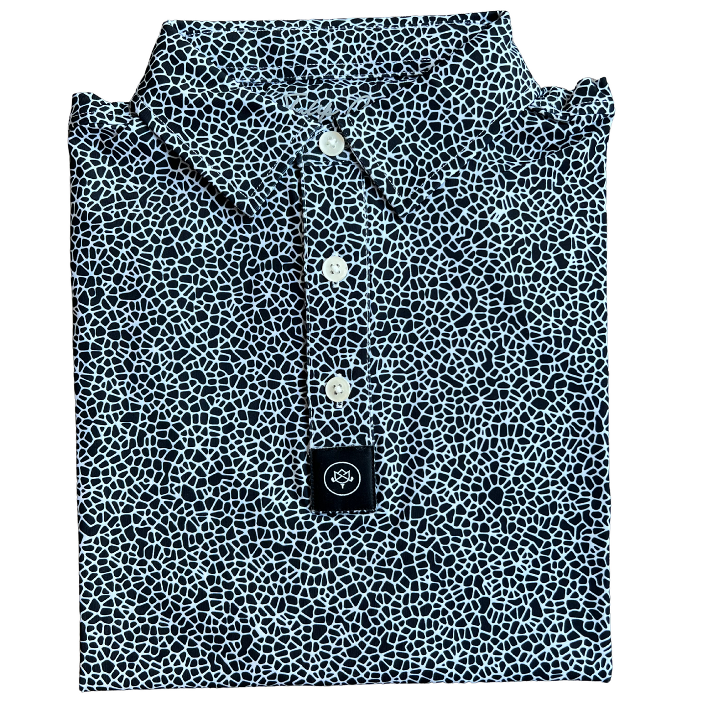 Pebble Polo - Black/White