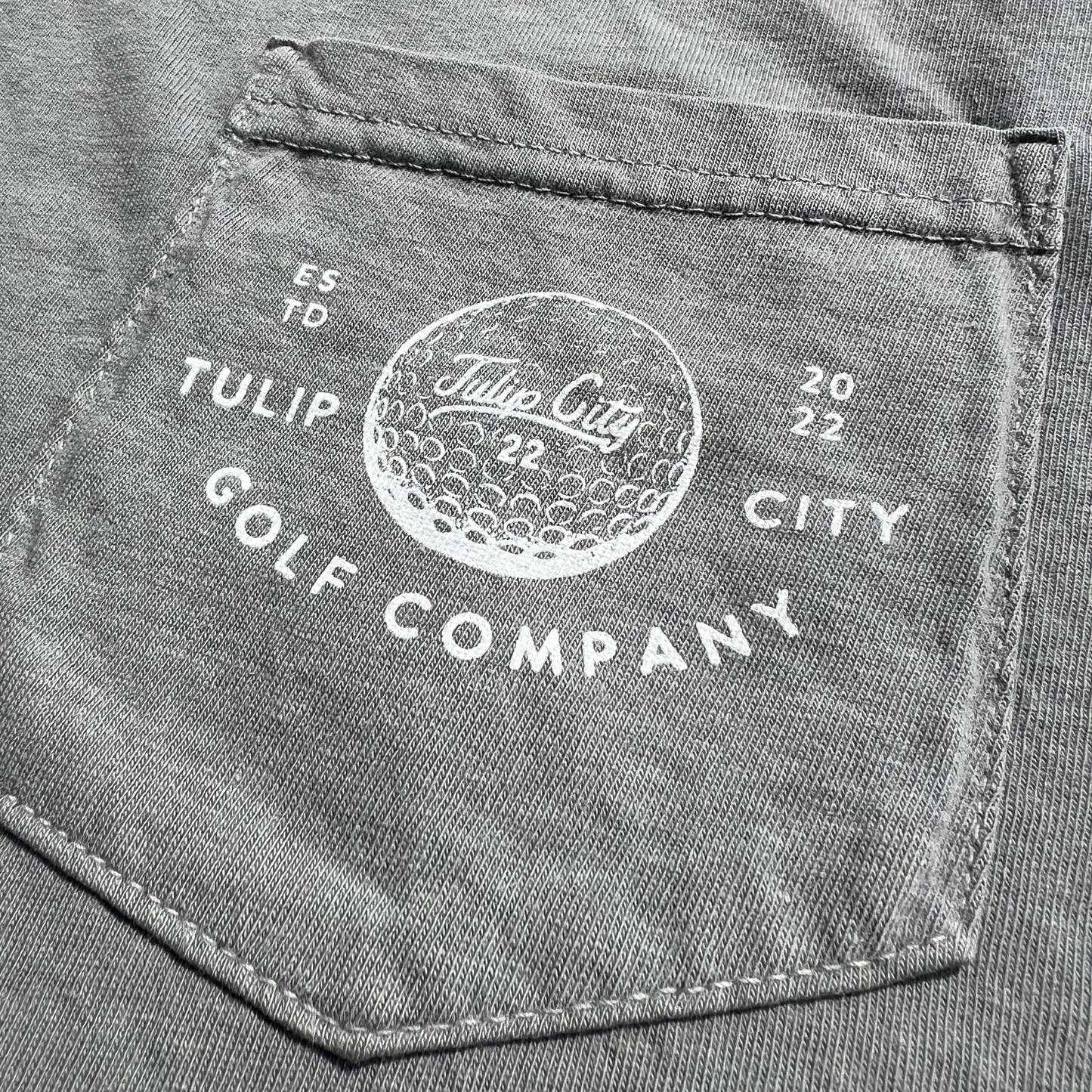 Ball Washer Pocket Tee - Grey