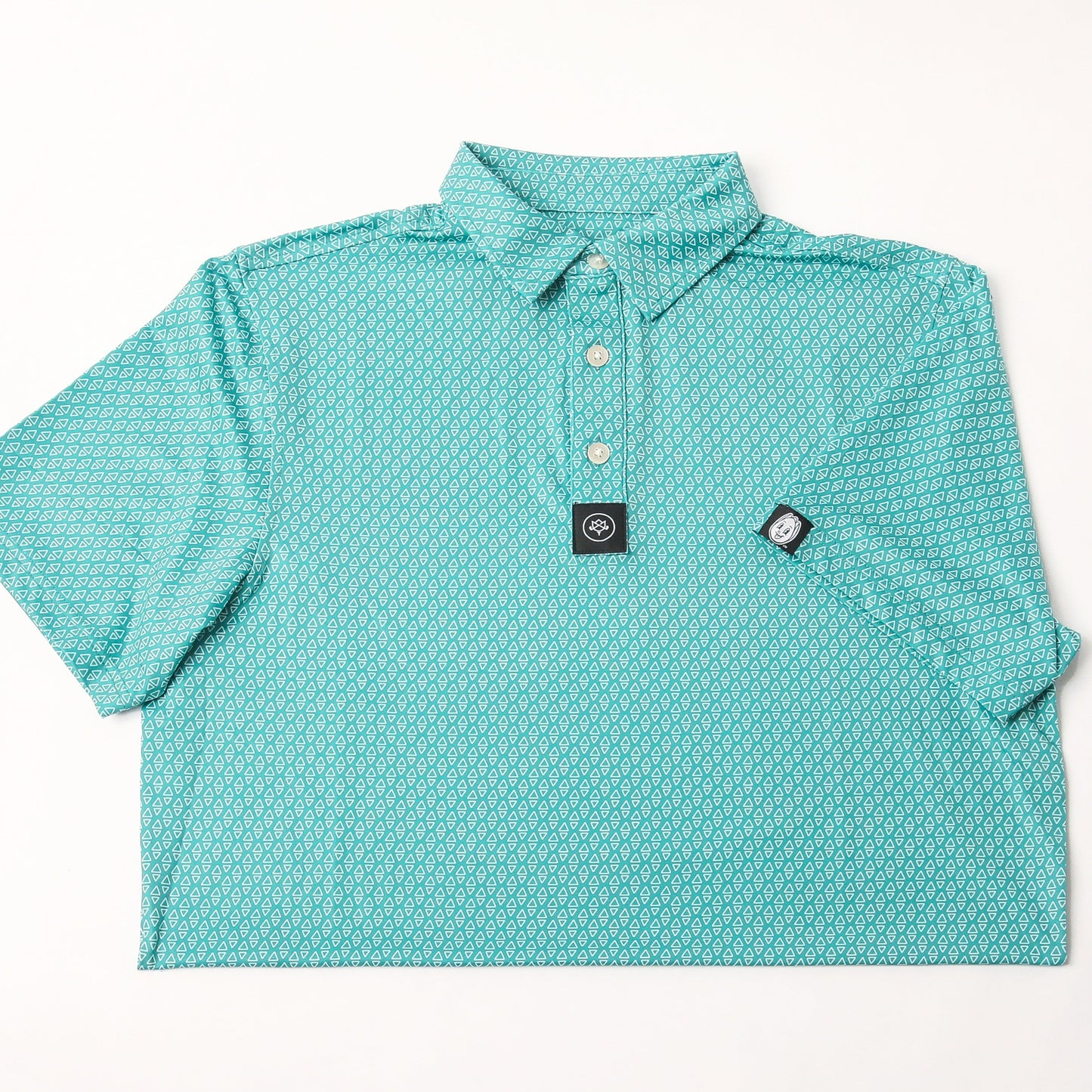 Teal Green Triangles
