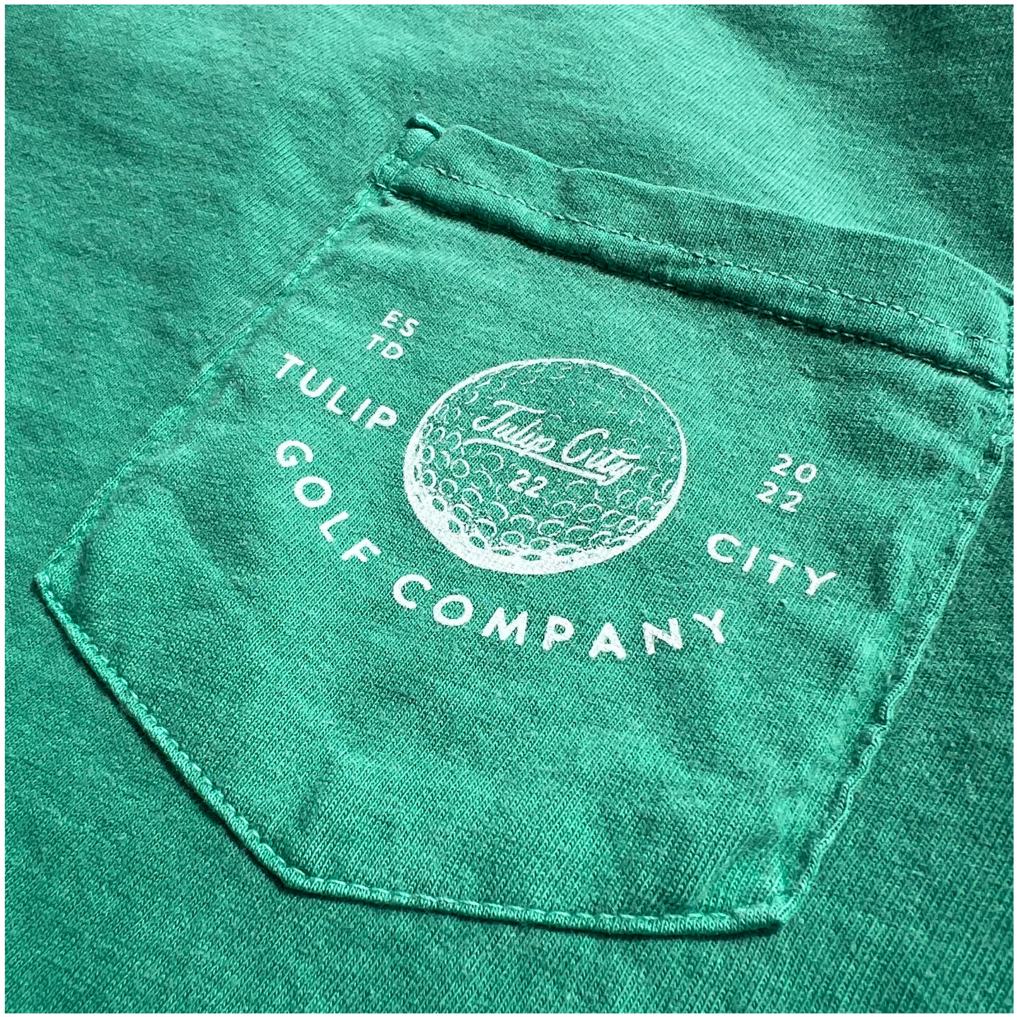 Ball Washer Pocket Tee - Green