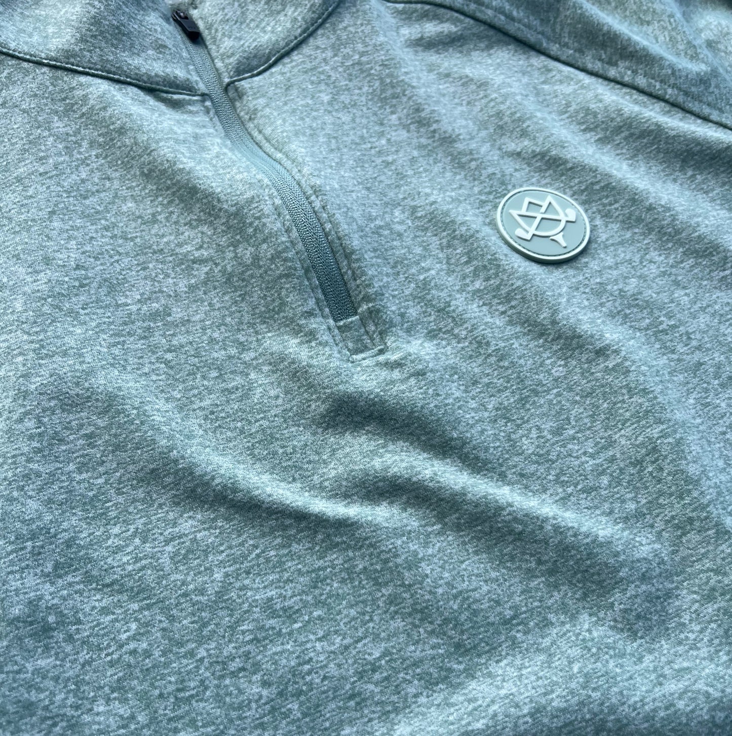 Fairway Quarter Zip - Sage Green Heather
