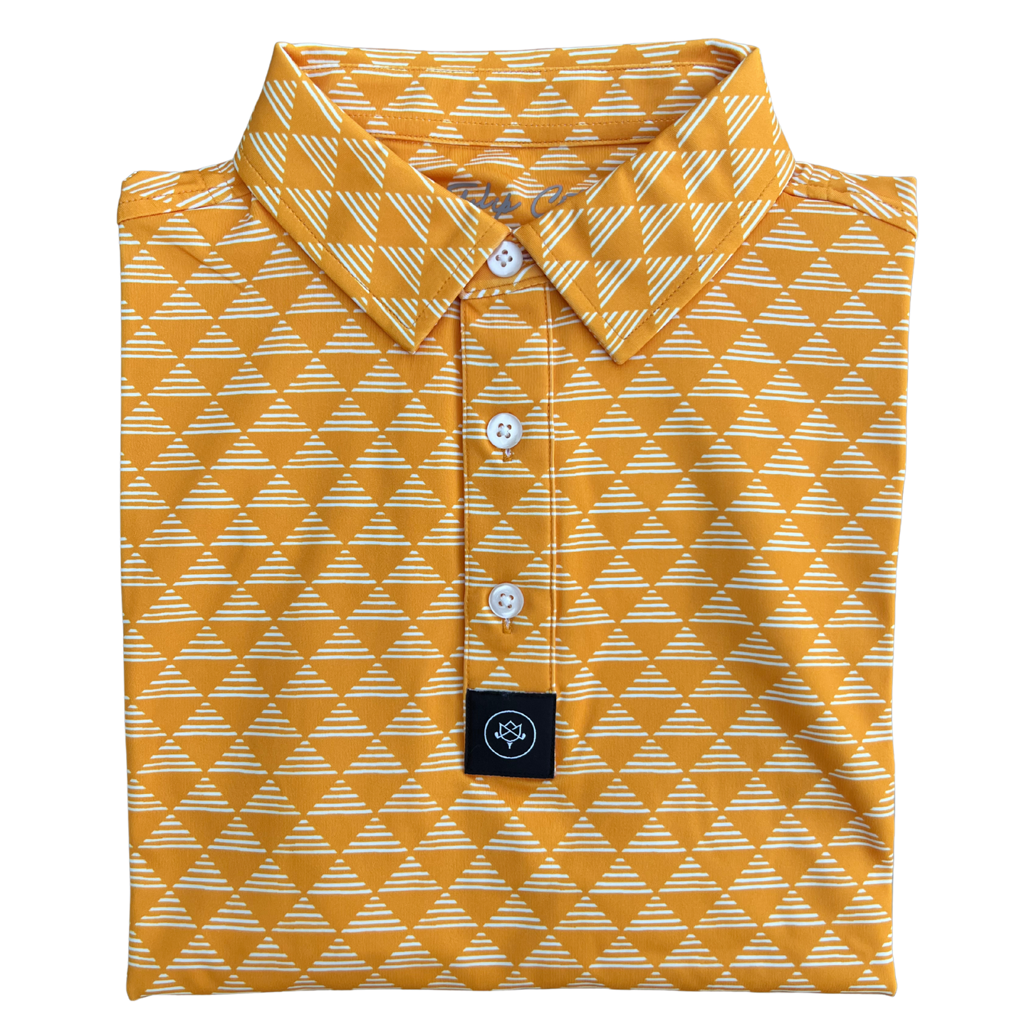 Triangle Stack Polo - Volunteer Orange