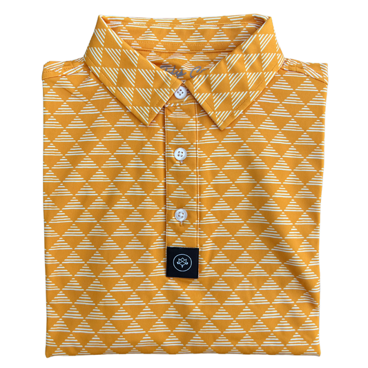 Triangle Stack Polo - Volunteer Orange