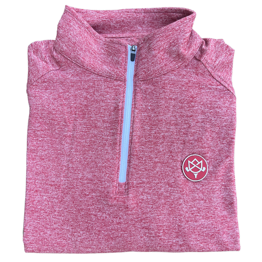 Fairway Quarter Zip - Red Heather